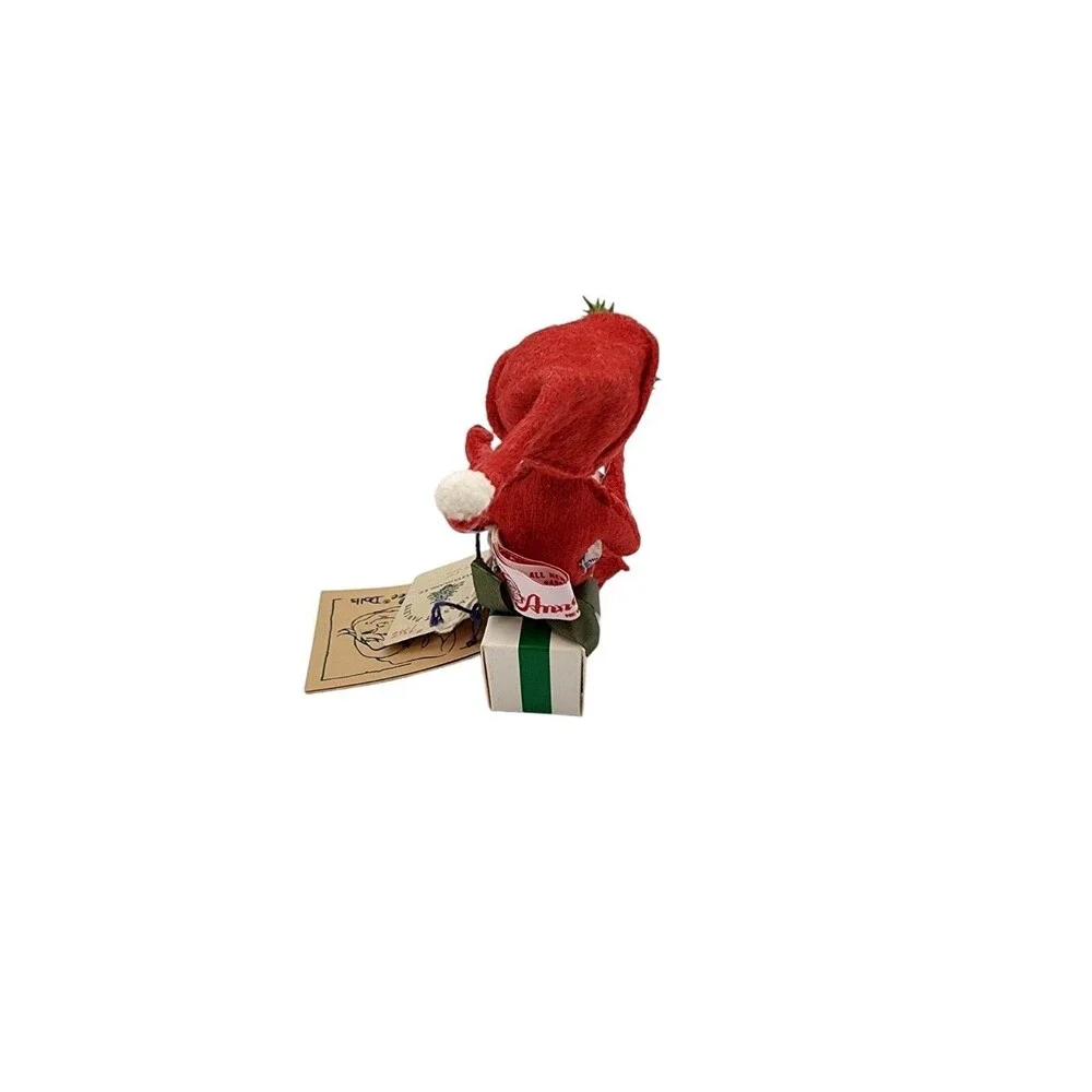 Vintage 1991 Annalee Red Christmas Elf Doll 10